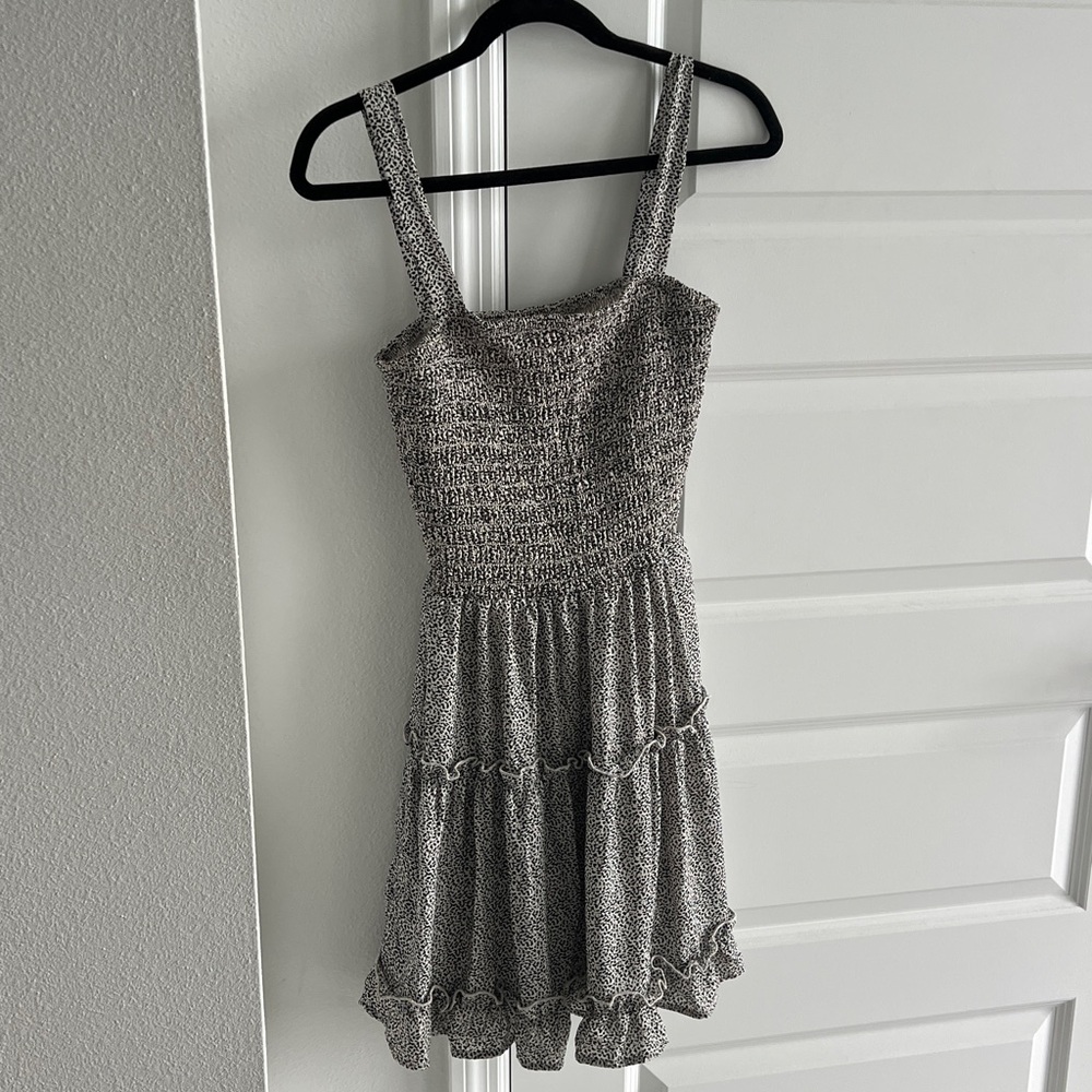 Jessica Simpson Medium Black and White Smocked Dress.